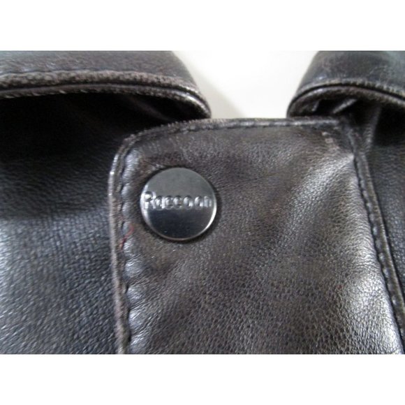 Italiano Leather Jacket Mens XL Vintage 1980s Hong Kong Lined GUC Minor Damage - Picture 12 of 16